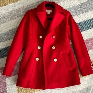 Women’s red Michael Kors coat size xs